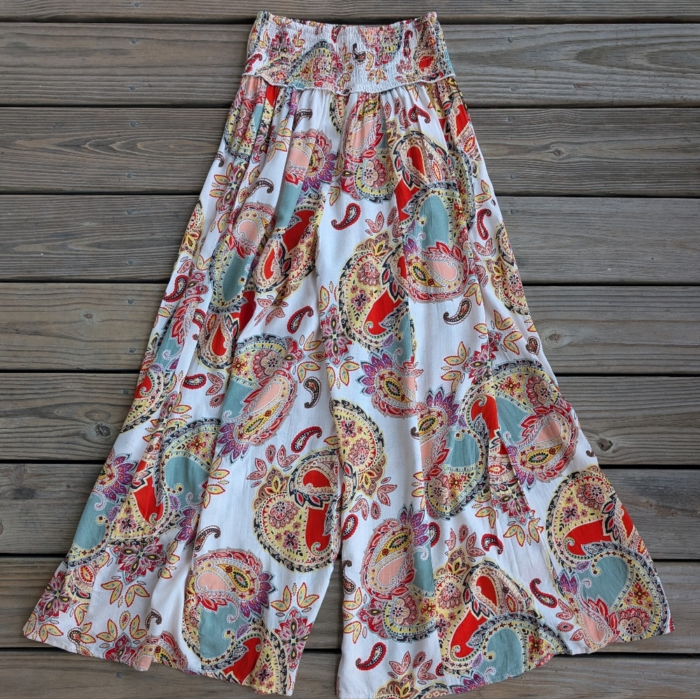 True Destinations Boho Wide Leg Pants - Picture 3 of 4